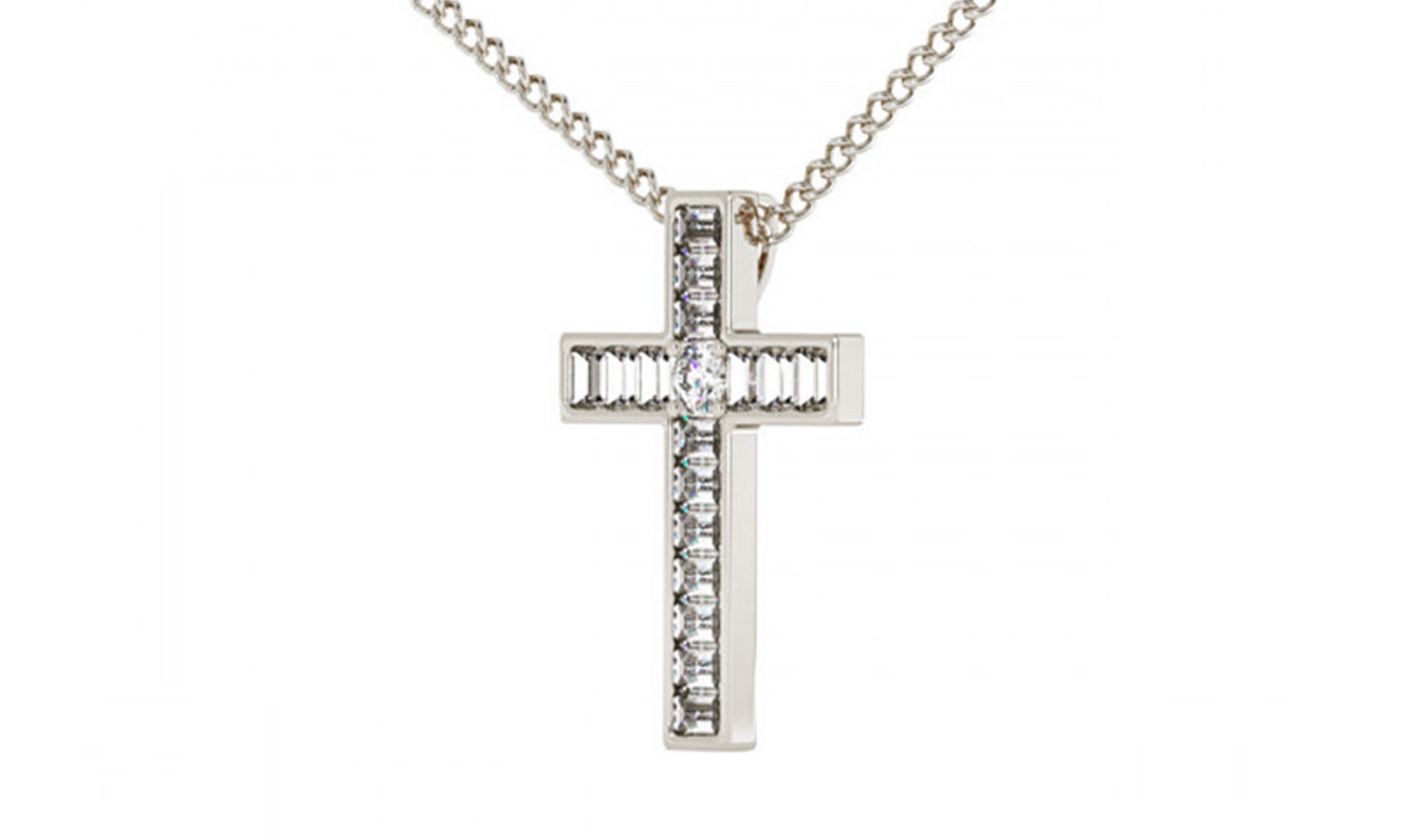 diamond cross pendants