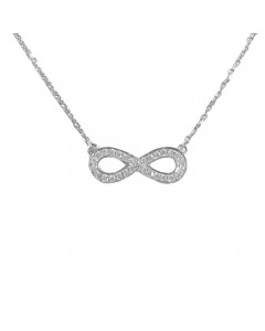 0.15ct VS/EF Round Cut Infinity Diamond Pendant