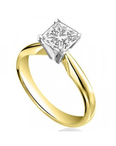 1.00ct I1/D Princess Diamond Engagement Ring