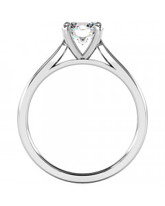 0.30ct SI2/F Round Diamond Solitaire Ring in Platinum