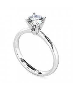 1.04CT I1/H Round Diamond Solitaire Ring in Platinum