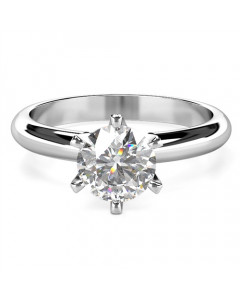 1.01ct SI2/E Round Diamond Engagement Ring