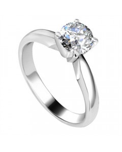 0.30ct SI2/F Round Diamond Engagement Ring