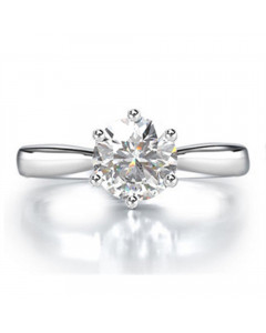 1.00ct VVS2/H Round Diamond Engagement Ring