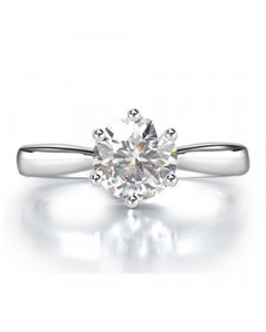 0.53ct VS2/H Round Diamond Engagement Ring