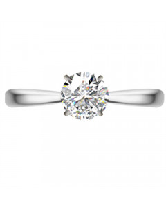 0.70ct VVS2/H Round Diamond Engagement Ring