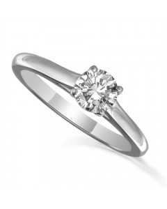 0.30ct SI1/F Round Diamond Engagement Ring