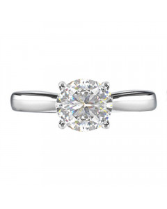 1.00ct VS2/I Elegant Round Diamond Engagement Ring