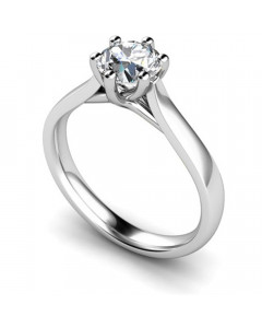 0.90ct I1/I Round Diamond Engagement Ring