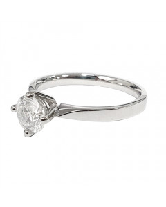 0.91ct I1/E Round Solitaire Engagement Ring