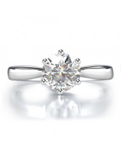 0.61ct SI1/G Round Diamond Engagement Ring