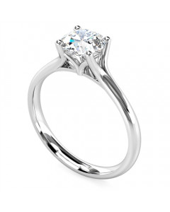 0.80ct SI2/F Round Diamond Engagement Ring