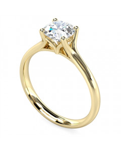 0.50ct SI1/E Round Diamond Engagement Ring