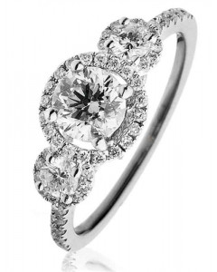 1.30CT VS/EF Round Diamond Dress Ring