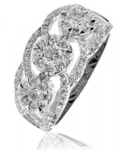 1.35CT VS/F Round Diamond Dress Ring