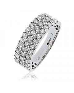 1.10ct VS/EF Multi Row Diamond Dress Ring