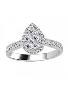 0.50ct VS/EF Diamond Cluster Ring