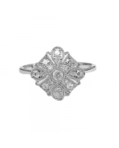 0.28ct VS/EF Round Cluster Diamond Ring