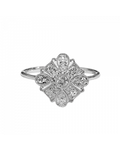 0.28ct VS/EF Round Cluster Diamond Ring