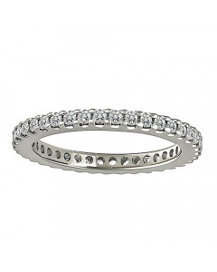 0.53CT VS/EF Round Diamond Eternity Ring