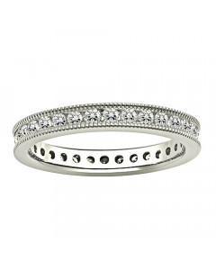 0.53CT VS/EF Round Diamond Eternity Ring