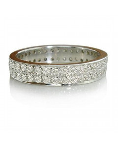 0.90CT VS1/FG Round Diamond Eternity Ring