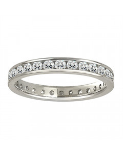 0.78CT VS/EF Elegant Round Diamond Full Eternity Ring