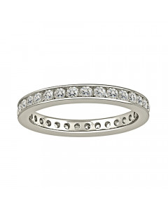 1.00CT VS/EF Round Diamond Full Eternity Ring