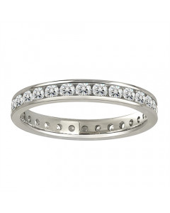 0.75ct VS/EF Elegant Round Diamond Full Eternity Ring