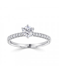 1.50CT I1/F Round Diamond Shoulder Set Ring