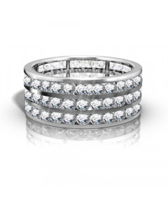 0.75ct I1/FG Diamond Channel Set Band