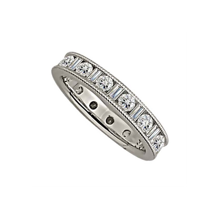 Milgrain hot sale eternity ring