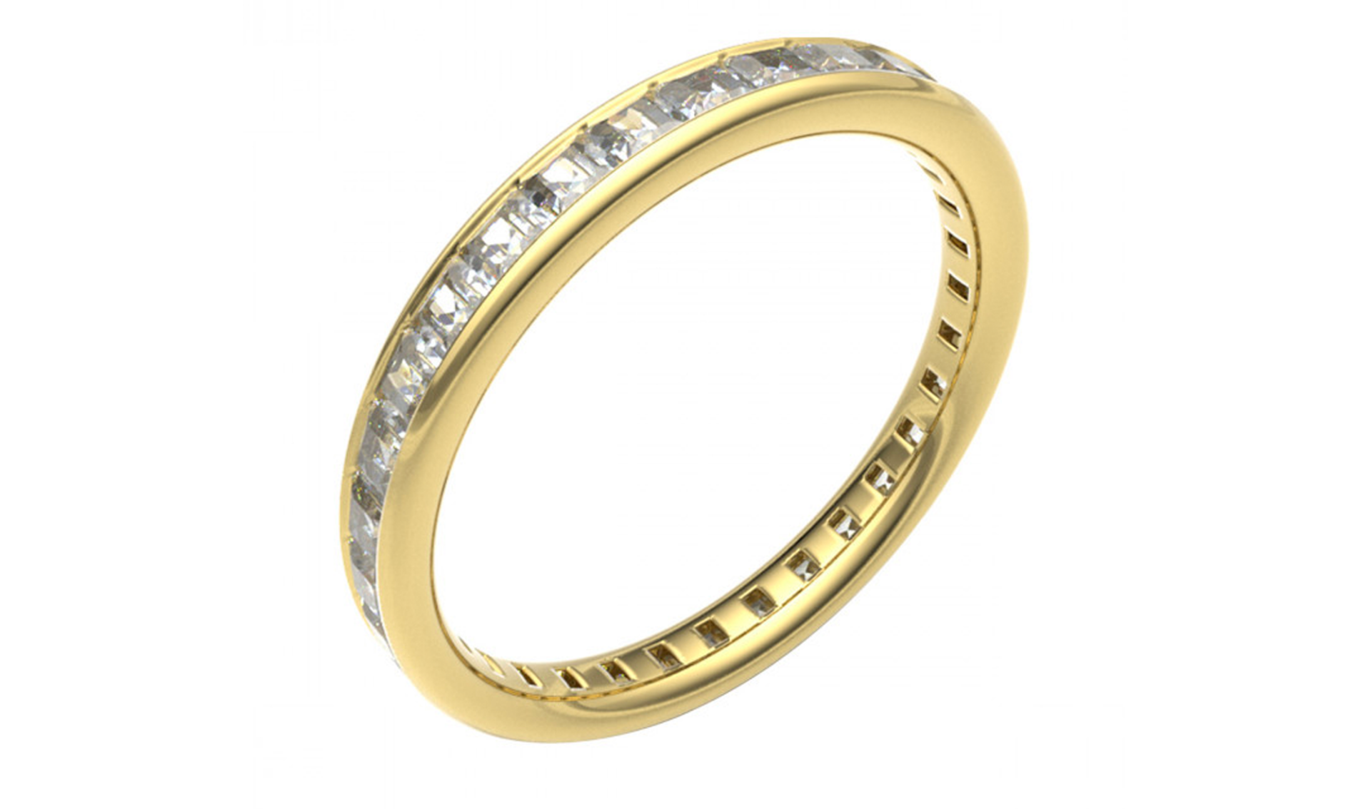 Best Yellow Gold Eternity Rings To Give To Her | Diamond Quarter